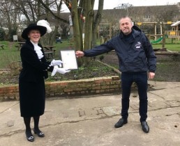 Peter Armitage from Stonebridge City Farm receives High Sheriff Award