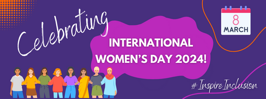 Decorative image celebrating International Women's Day 2024
