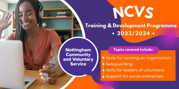 NCVS Training and Development Programme 2023/2024 promotional banner