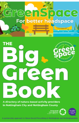 Screenshot of the cover of The Big Green Book for Nottingham City