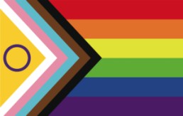 LGBTQI+ Progress Pride flag