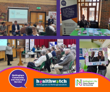 Collection of images from the Healthwatch Roadshow