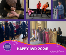 Decorative image of events for International Women's Day 2024